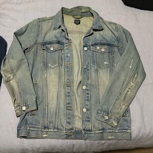 Gap distressed denim jacket - Size Small